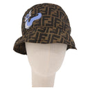FENDI x FRGMT x POKÉMON ZUCCA Canvas Bucket Hat Mini-Dragon Brown Auth 161464SM-13