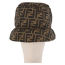 FENDI x FRGMT x POKÉMON ZUCCA Canvas Bucket Hat Mini-Dragon Brown Auth 161464SM-2