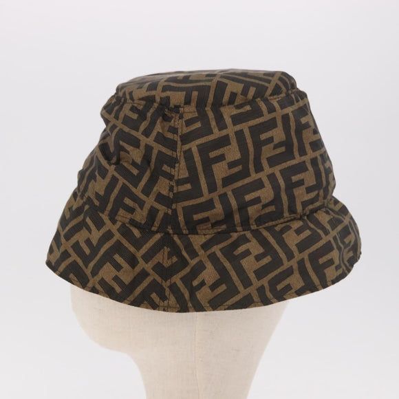FENDI x FRGMT x POKÉMON ZUCCA Canvas Bucket Hat Mini-Dragon Brown Auth 161464SM