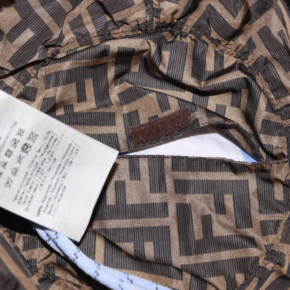 FENDI x FRGMT x POKÉMON ZUCCA Canvas Bucket Hat Mini-Dragon Brown Auth 161464SM