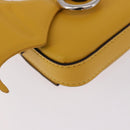 FENDI FRGMT x POKEMON Nano Bucket Bag Leder Gelb Silber Auth 161465SM-14