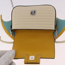 FENDI FRGMT x POKEMON Nano Bucket Bag Leder Gelb Silber Auth 161465SM-18