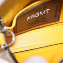 FENDI FRGMT x POKEMON Nano Bucket Bag Leder Gelb Silber Auth 161465SM-22