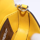 FENDI FRGMT x POKEMON Nano Bucket Bag Leder Gelb Silber Auth 161465SM-23