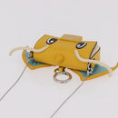 FENDI FRGMT x POKEMON Nano Bucket Bag Leder Gelb Silber Auth 161465SM-6