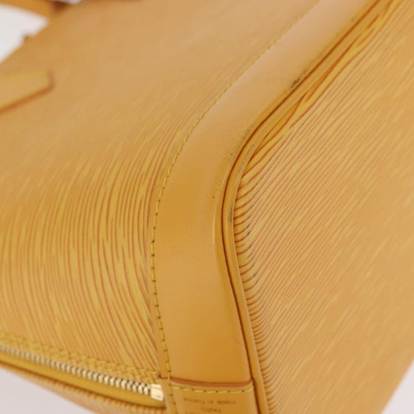 LOUIS VUITTON Epi Alma Hand Bag Yellow M52149 LV Auth 161475