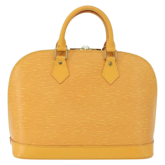 LOUIS VUITTON Epi Alma Hand Bag Yellow M52149 LV Auth 161475
