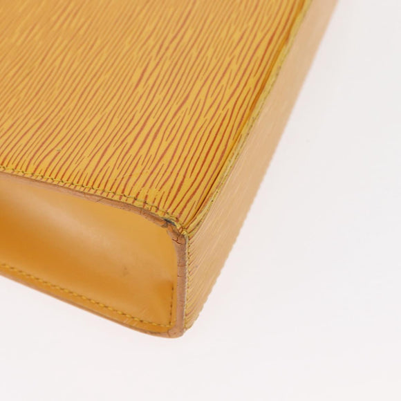 LOUIS VUITTON Epi Malesherbes Hand Bag Tassili Yellow Jonne M52379 Auth 161476