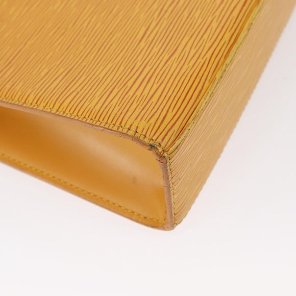LOUIS VUITTON Epi Malesherbes Hand Bag Tassili Yellow Jonne M52379 Auth 161476