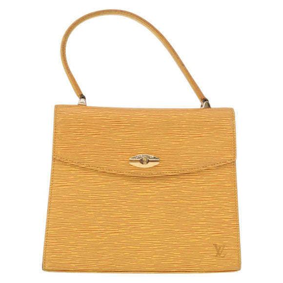 LOUIS VUITTON Epi Malesherbes Hand Bag Tassili Yellow Jonne M52379 Auth 161476