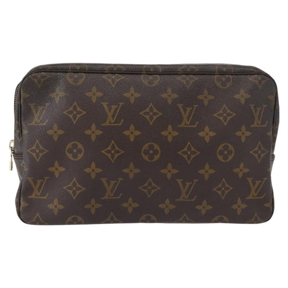 LOUIS VUITTON Monogram Trousse Toilette 28 Clutch Bag M47522 LV Auth 161479