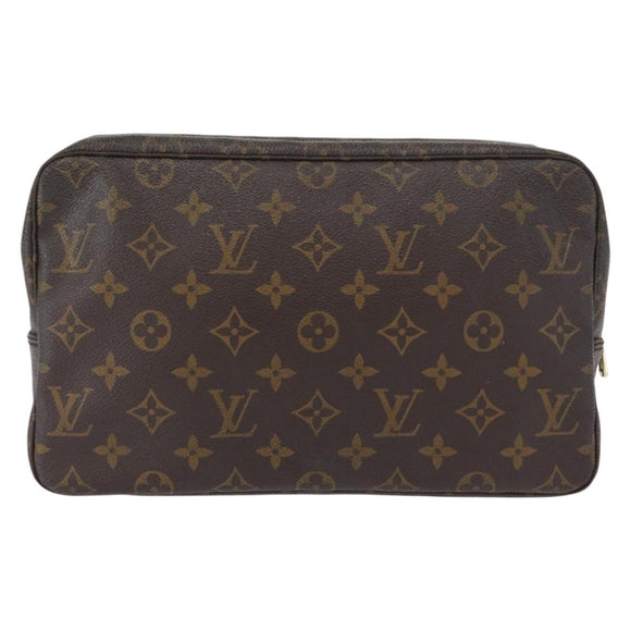 LOUIS VUITTON Monogram Trousse Toilette 28 Clutch Bag M47522 LV Auth 161479