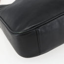 GUCCI Bamboo Hand Bag Leather 2way Black Gold 001 1705 1638 Auth 161481-16