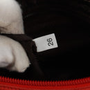 PRADA Shoulder Bag Nylon Red Silver Auth 161482-11