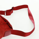 PRADA Shoulder Bag Nylon Red Silver Auth 161482-14