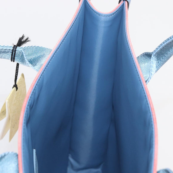 GUCCI Hand Bag Canvas Light Blue 605831 Auth 161483M