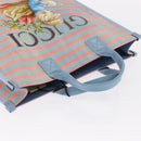 GUCCI Hand Bag Canvas Light Blue 605831 Auth 161483M-6