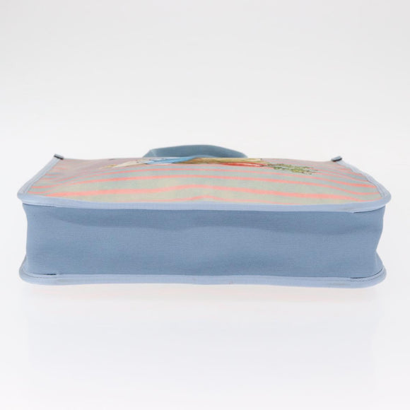 GUCCI Hand Bag Canvas Light Blue 605831 Auth 161483M