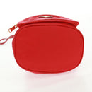 PRADA Shoulder Bag Nylon 2way Red Gold Auth 161489V-5