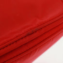 PRADA Shoulder Bag Nylon 2way Red Gold Auth 161489V-9