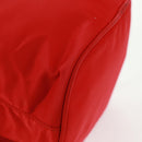 PRADA Shoulder Bag Nylon 2way Red Gold Auth 161489V-19