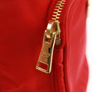 PRADA Shoulder Bag Nylon 2way Red Gold Auth 161489V-22