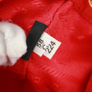 PRADA Shoulder Bag Nylon 2way Red Gold Auth 161489V-11