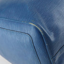 LOUIS VUITTON Epi Keepall 50 Boston Bag Blue M42965 LV Auth 161491-16
