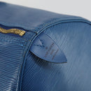 LOUIS VUITTON Epi Keepall 50 Boston Bag Blue M42965 LV Auth 161491-18