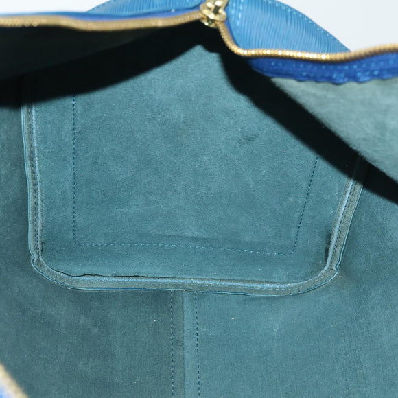 LOUIS VUITTON Epi Keepall 50 Boston Bag Blue M42965 LV Auth 161491