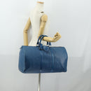 LOUIS VUITTON Epi Keepall 50 Boston Bag Blue M42965 LV Auth 161491-22