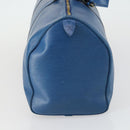LOUIS VUITTON Epi Keepall 50 Boston Bag Blue M42965 LV Auth 161491-4