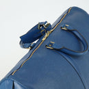 LOUIS VUITTON Epi Keepall 50 Boston Bag Blue M42965 LV Auth 161491-6