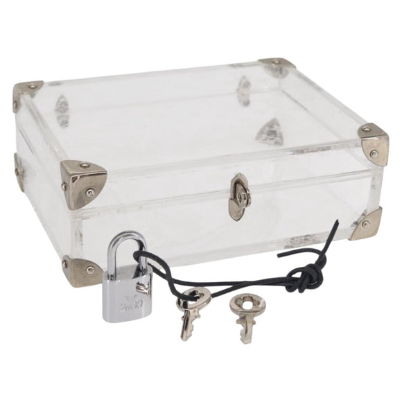 LOUIS VUITTON Monogram Love Message Mini Trunk Plastic Clear M99079 Auth 161492V