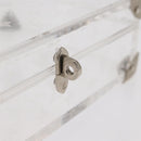 LOUIS VUITTON Monogram Love Message Mini Trunk Plastic Clear M99079 Auth 161492V-8