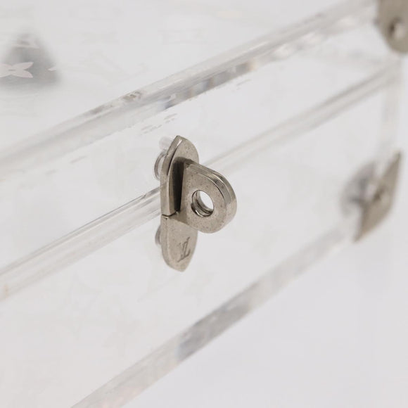 LOUIS VUITTON Monogram Love Message Mini Trunk Plastic Clear M99079 Auth 161492V