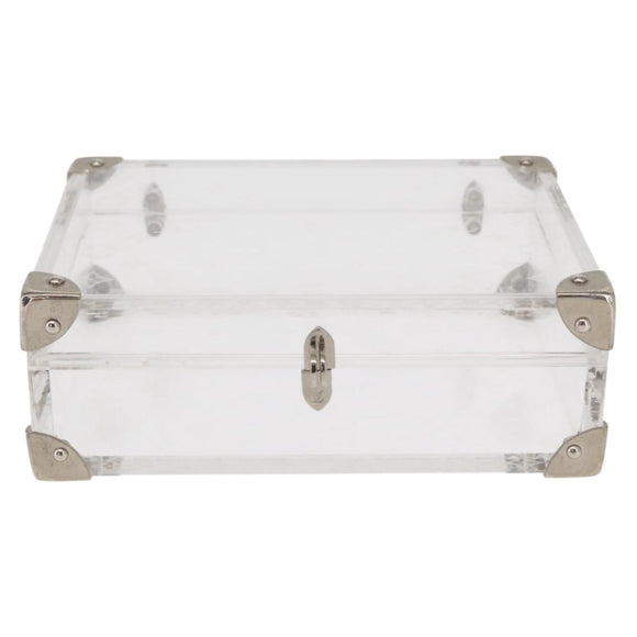 LOUIS VUITTON Monogram Love Message Mini Trunk Plastic Clear M99079 Auth 161492V