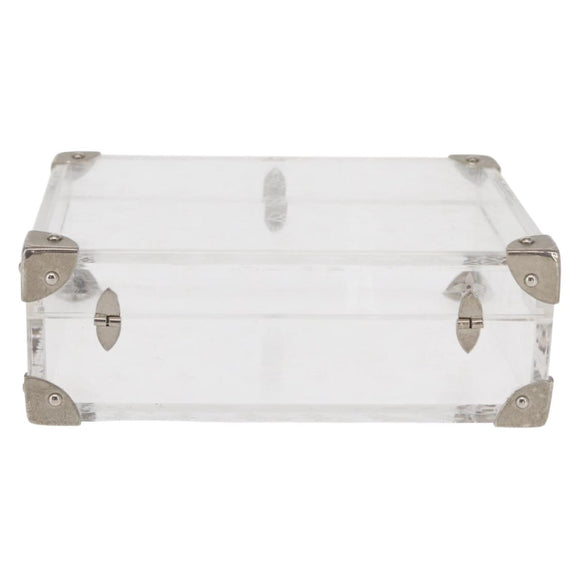 LOUIS VUITTON Monogram Love Message Mini Trunk Plastic Clear M99079 Auth 161492V