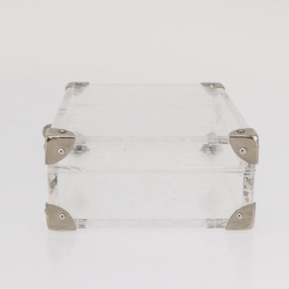 LOUIS VUITTON Monogram Love Message Mini Trunk Plastic Clear M99079 Auth 161492V