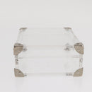 LOUIS VUITTON Monogram Love Message Mini Trunk Plastic Clear M99079 Auth 161492V-4