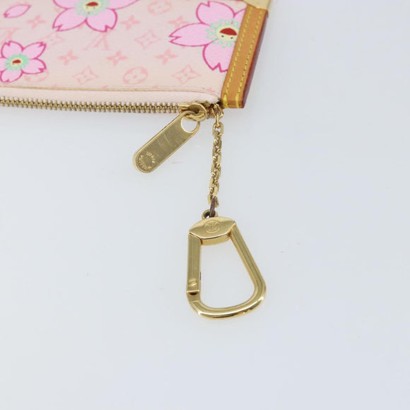 LOUIS VUITTON Monogram Cherry Blossom Pochette Cles Purse M92016 LV Auth 161496V