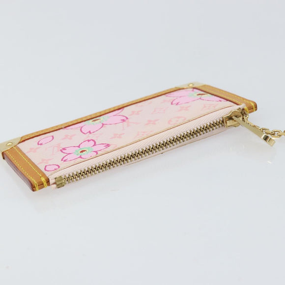 LOUIS VUITTON Monogram Cherry Blossom Pochette Cles Purse M92016 LV Auth 161496V