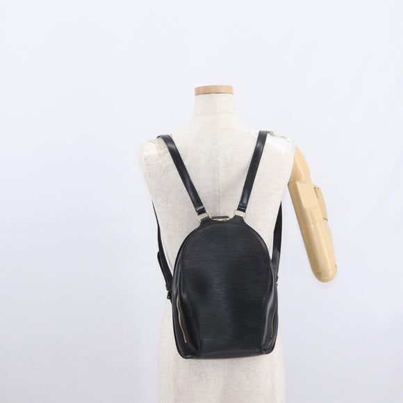 LOUIS VUITTON Epi Mabillon Backpack Black M52232 LV Auth 161498