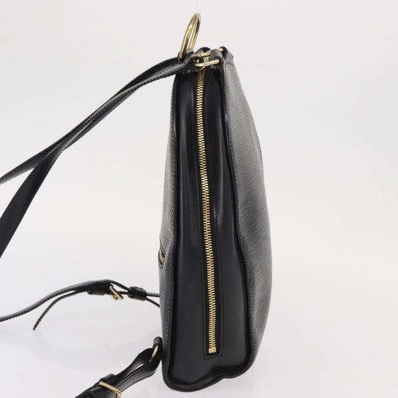 LOUIS VUITTON Epi Mabillon Backpack Black M52232 LV Auth 161498