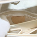CELINE Circle Shoulder Bag Enamel Ivory Gold Auth 161499-20