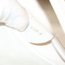 CELINE Circle Shoulder Bag Enamel Ivory Gold Auth 161499-12