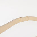 CELINE Circle Shoulder Bag Enamel Ivory Gold Auth 161499-14