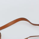 CELINE Macadam Canvas Hand Bag PVC Leather 2way Brown Gold Auth 161500-14
