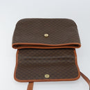 CELINE Macadam Canvas Hand Bag PVC Leather 2way Brown Gold Auth 161500-19