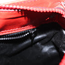 CELINE Macadam Canvas Shoulder Bag Red Gold Auth 161503-21